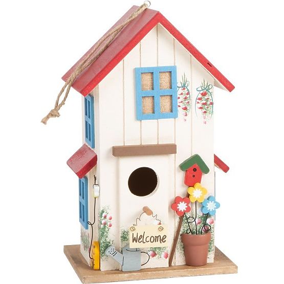 Birdhouse - colorful decorative bird feeder