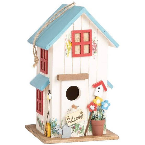 Birdhouse - colorful decorative bird feeder