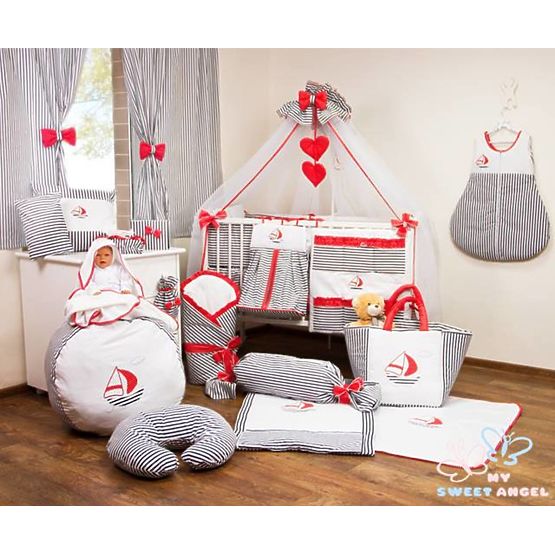 Boat Baby Cot Bedding Set