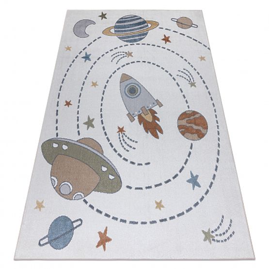 BONO 8288 Carpet Space, Planets Cream / Anthracite