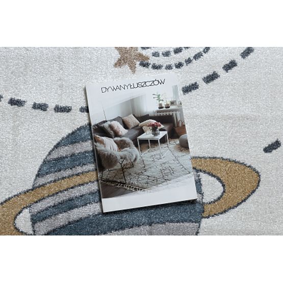 BONO 8288 Carpet Space, Planets Cream / Anthracite