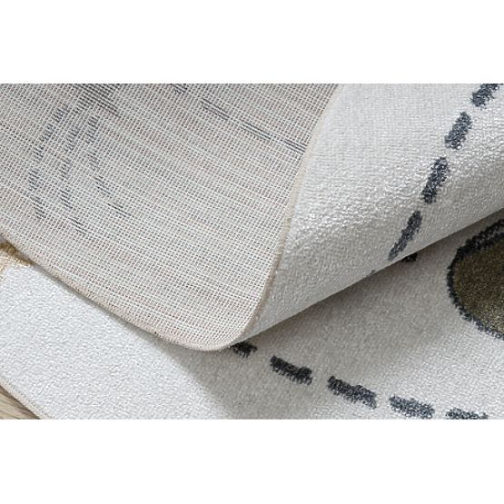 BONO 8288 Round Carpet Space, Planets Cream / Anthracite