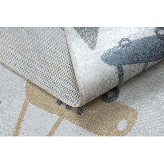BONO 8436 Rug Cars, Streets Cream / Light Gray