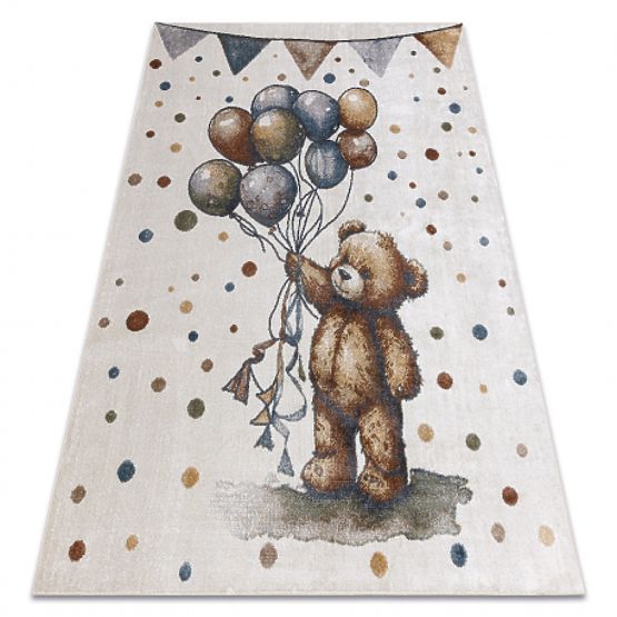 BONO 9614 Carpet Bear, Balloons Cream / Light Gray