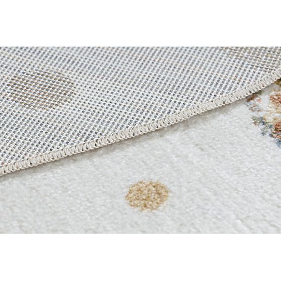 BONO 9614 Round Rug Bear, Balloons Cream / Light Gray