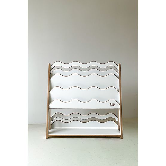 Bookshelf and Toy Shelf WAVE M - White