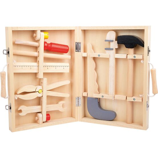 Box with Wooden Tools