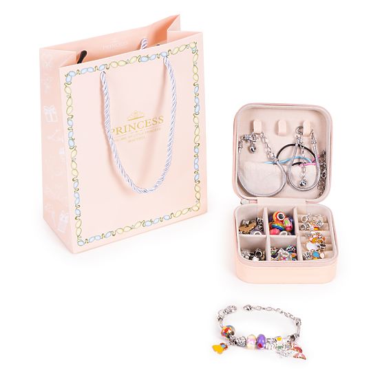 Bracelet, Necklace, Pendant, Bead Making Set 66 Elements + Organizer and Bag