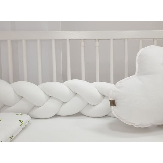 Braided guardrail 240 cm - white