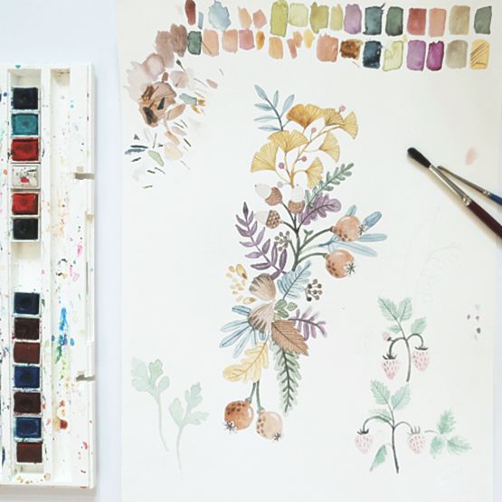 Breastfeeding pillow Secret garden