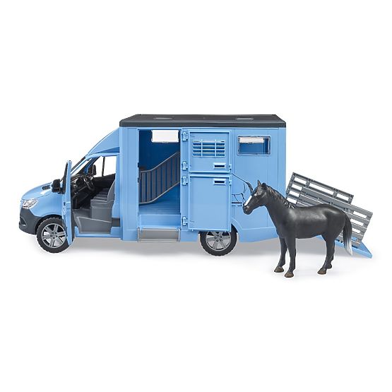Bruder Animal Transport Vehicle MB Sprinter with Horse Figure