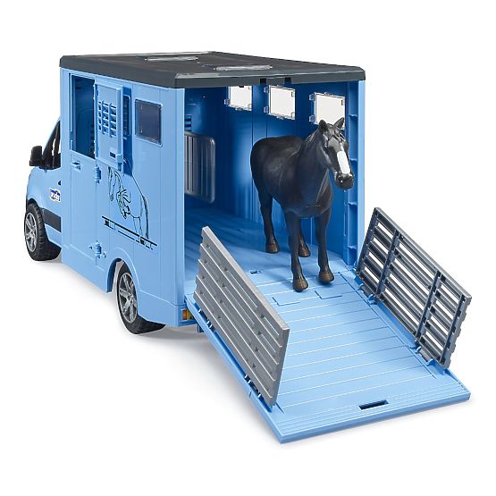 Bruder Animal Transport Vehicle MB Sprinter with Horse Figure