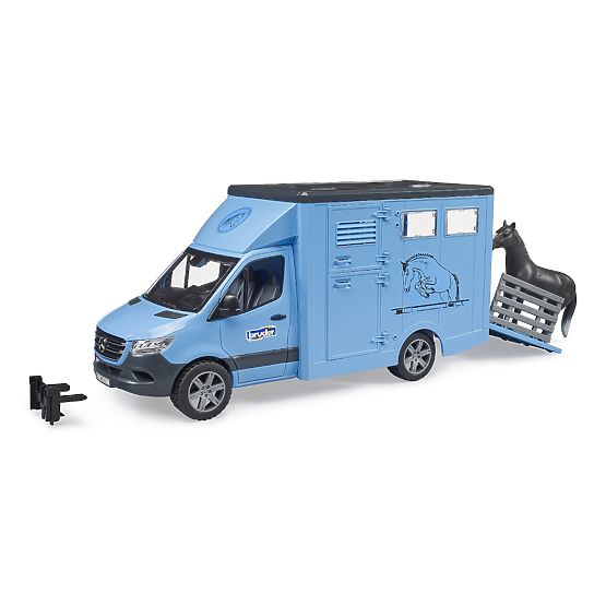 Bruder Animal Transport Vehicle MB Sprinter with Horse Figure