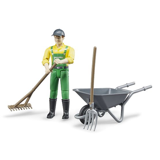 Bruder BWORLD Farmer with Accessories