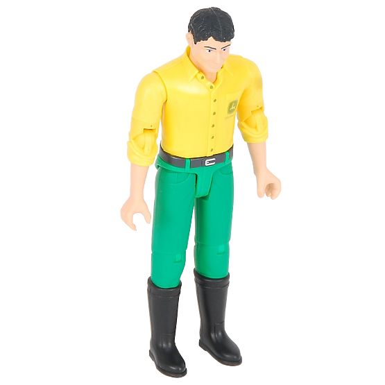 Bruder BWORLD Figure John Deere Yellow Shirt, Green Pants