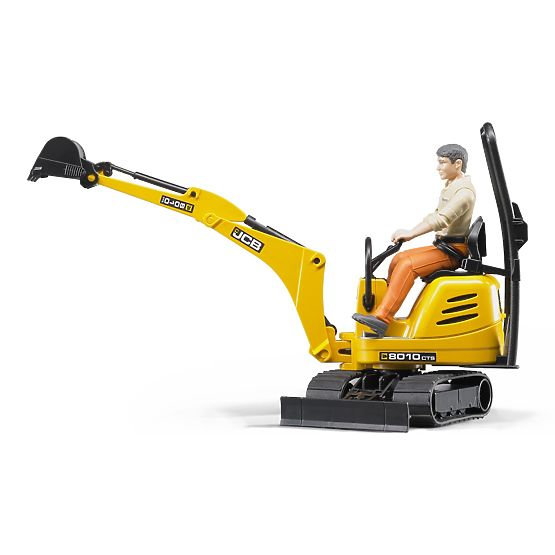 Bruder BWORLD Micro Excavator JCB with Figure