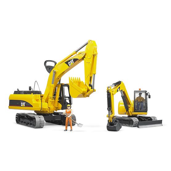 Bruder CAT Mini Excavator with Figure