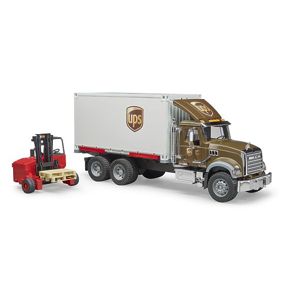 Bruder Mack UPS Truck with Forklift