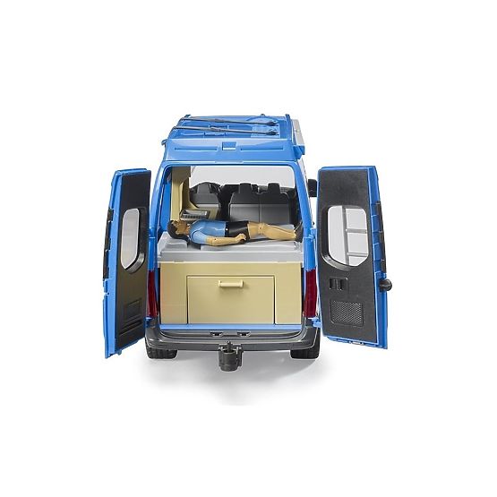 Bruder MB Sprinter Camper with Driver and Accessories