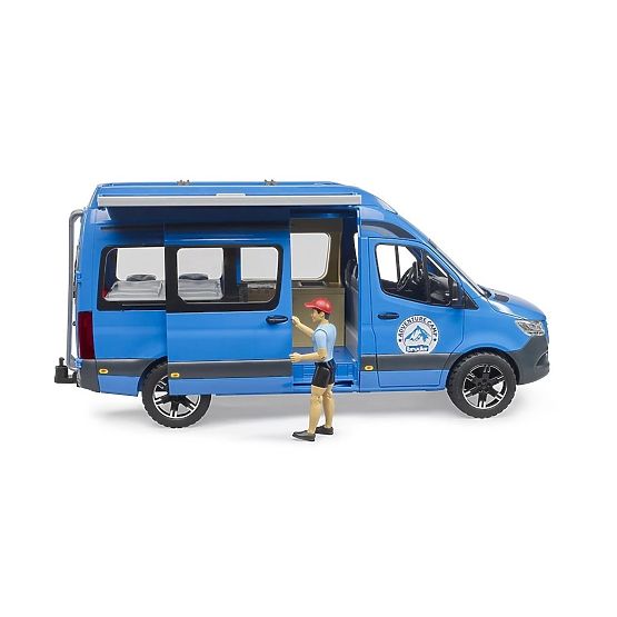 Bruder MB Sprinter Camper with Driver and Accessories