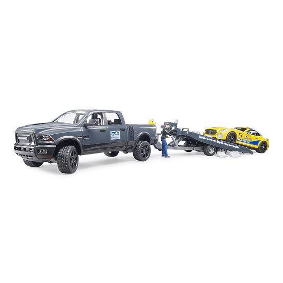 Bruder Off-Road Vehicle RAM with Sports Car and Figure