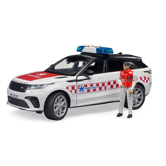Bruder Rescue Medical Vehicle Range Rover Velar with Driver