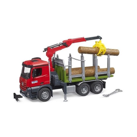 Bruder Timber Transporter with Hydraulic Arm MB Arocs