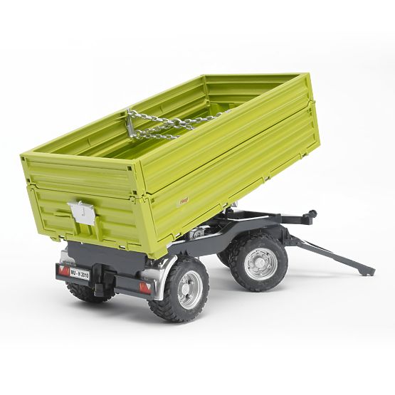 Bruder Tipping Trailer FLIEGL Green, Three-Way