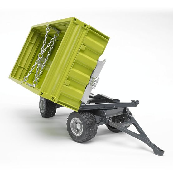 Bruder Tipping Trailer FLIEGL Green, Three-Way