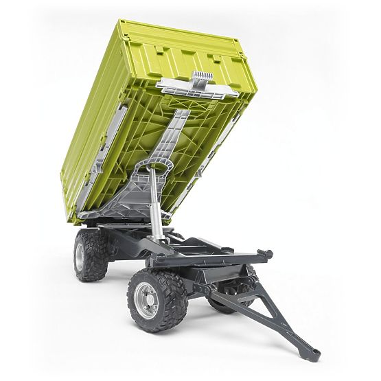 Bruder Tipping Trailer FLIEGL Green, Three-Way