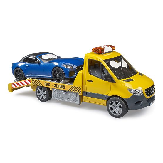 Bruder Tow Truck MB Sprinter with Sports Car