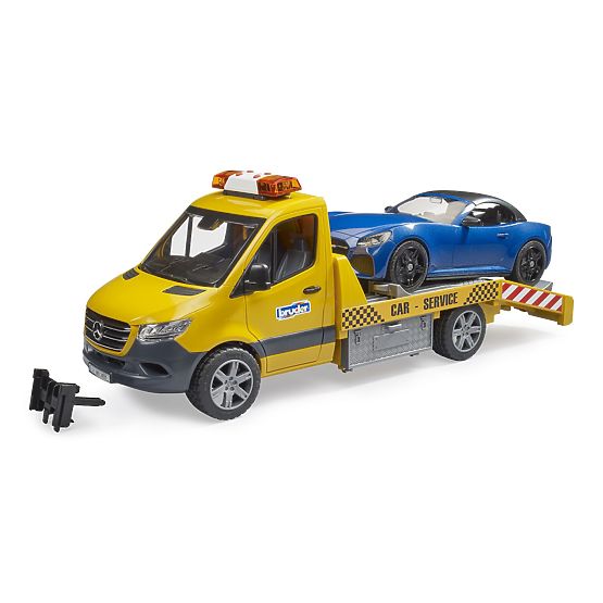 Bruder Tow Truck MB Sprinter with Sports Car