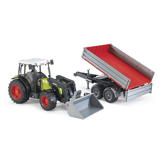 Bruder Tractor CLAAS Nectis 267F with Loader and Trailer
