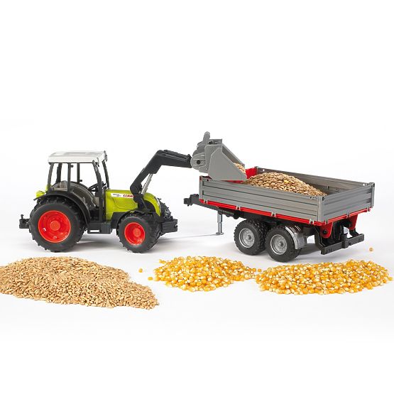 Bruder Tractor CLAAS Nectis 267F with Loader and Trailer