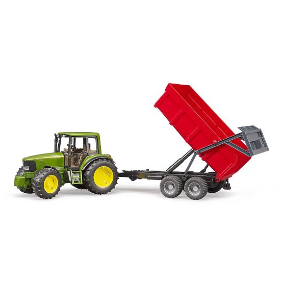 Bruder Tractor John Deere and Tipping Trailer