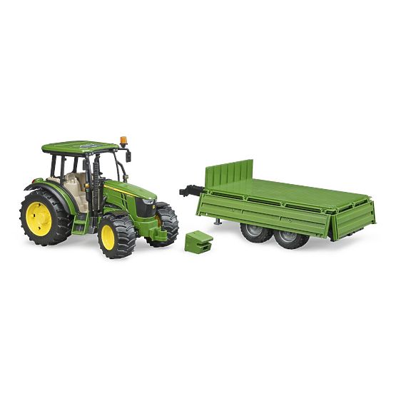 Bruder Tractor John Deere with Trailer
