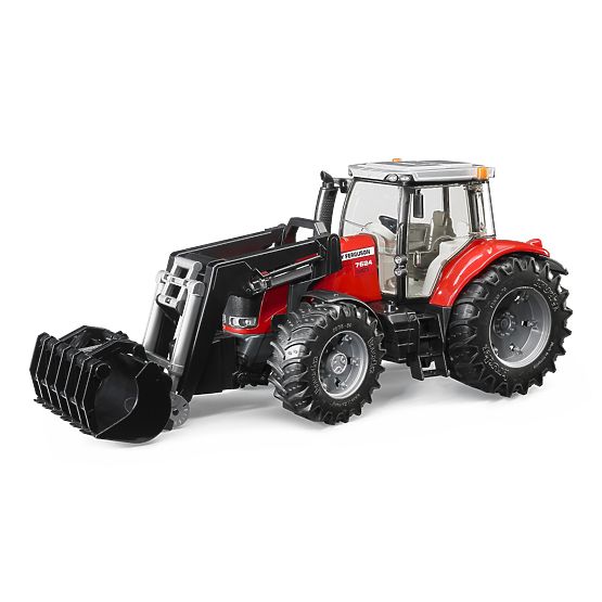 Bruder Tractor MASSEY FERGUSON 7624 with Front Loader