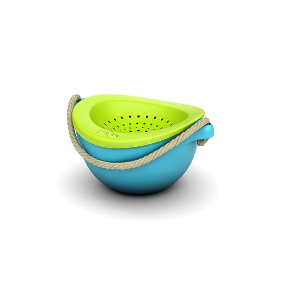 Bucket with strainer Turquoise