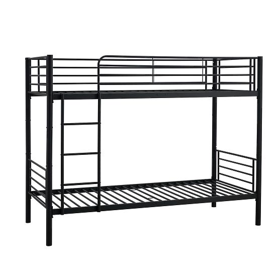 Two-story metal bed BUNKY 200x90 cm - black
