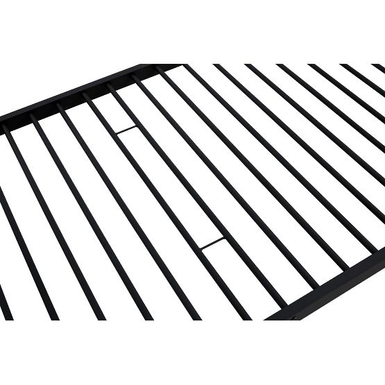 Two-story metal bed BUNKY 200x90 cm - black