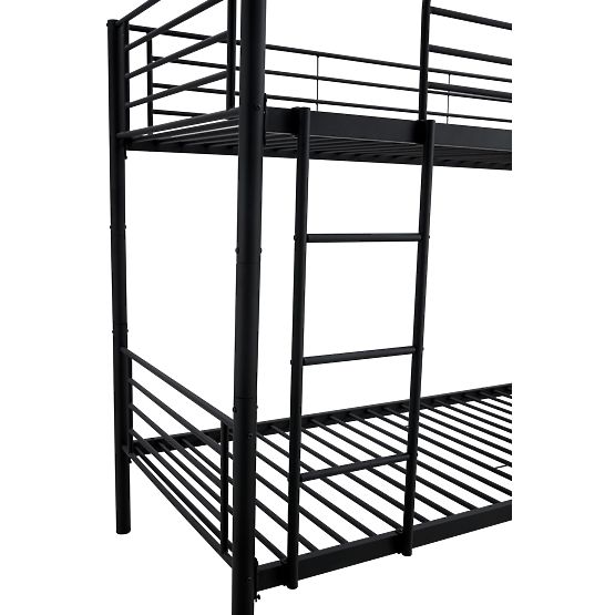 Two-story metal bed BUNKY 200x90 cm - black
