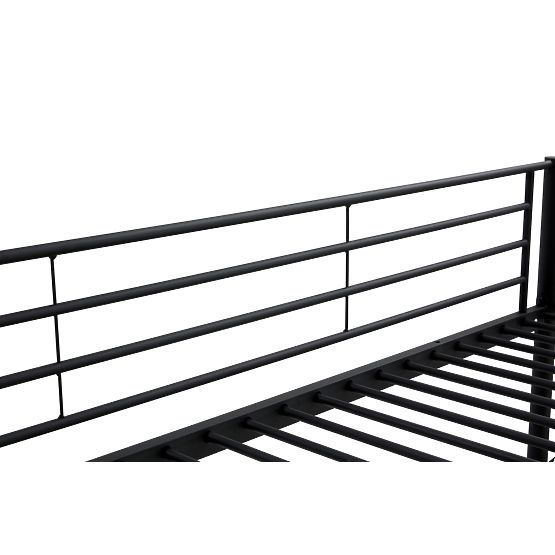 Two-story metal bed BUNKY 200x90 cm - black