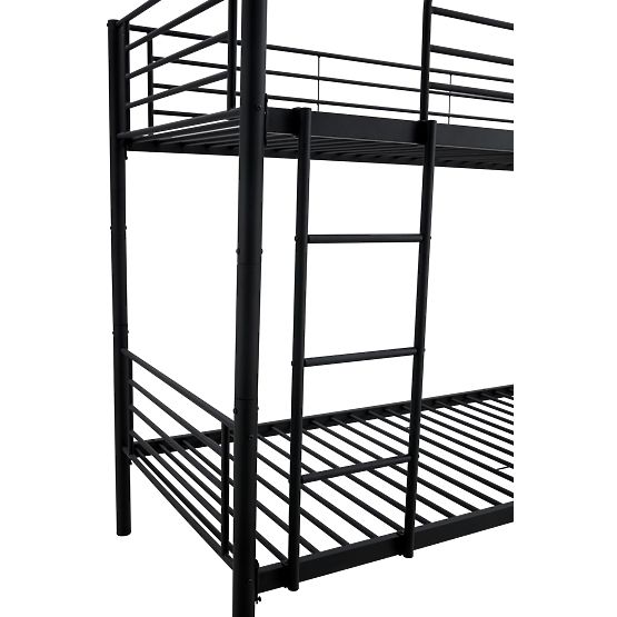 Two-story metal bed BUNKY 200x90 cm - black
