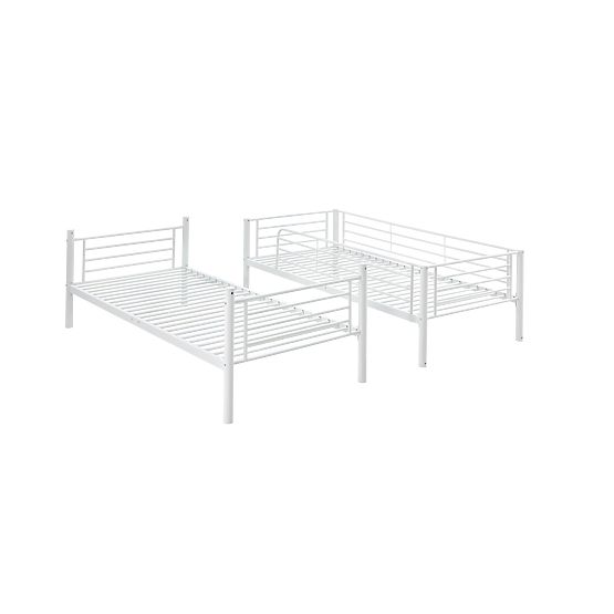 Metal Bunk Bed BUNKY 200x90 cm - White
