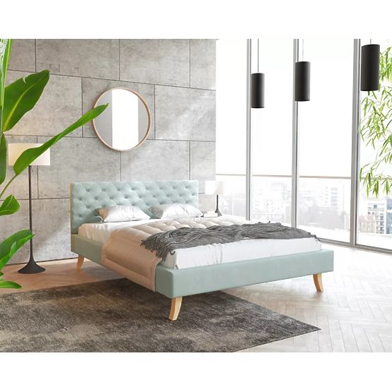 Upholstered Bed Kalifornia 140 x 200 cm - Mint