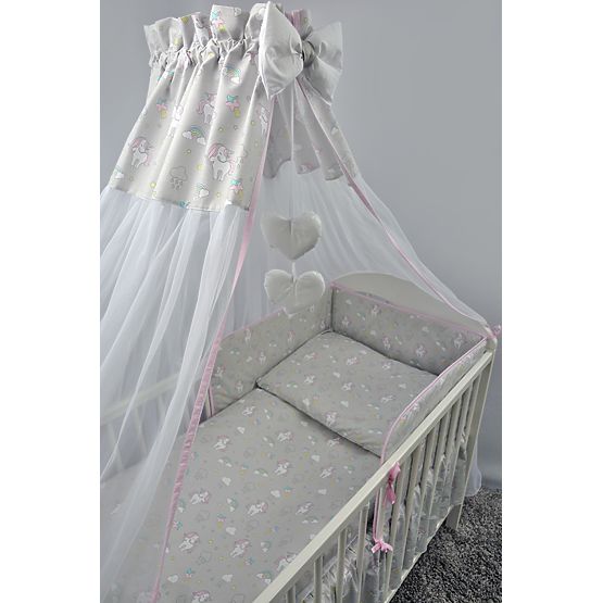 Canopy over crib Pony - gray