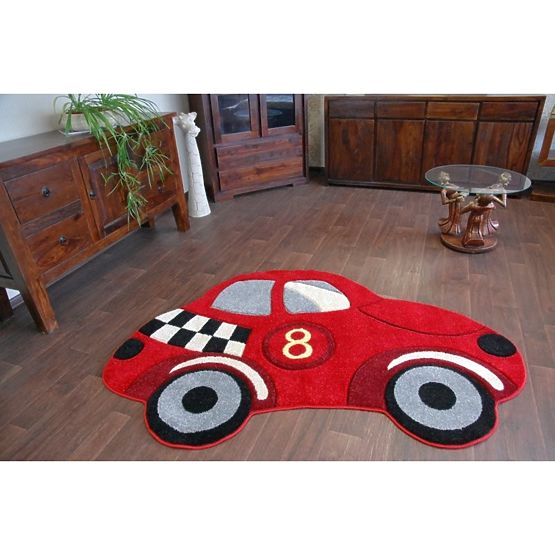 CAR Children's Rug - Red