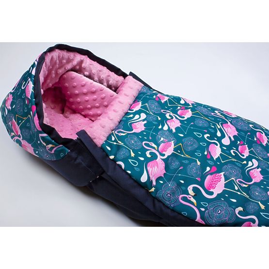 Car seat bag Minky - Flamingos