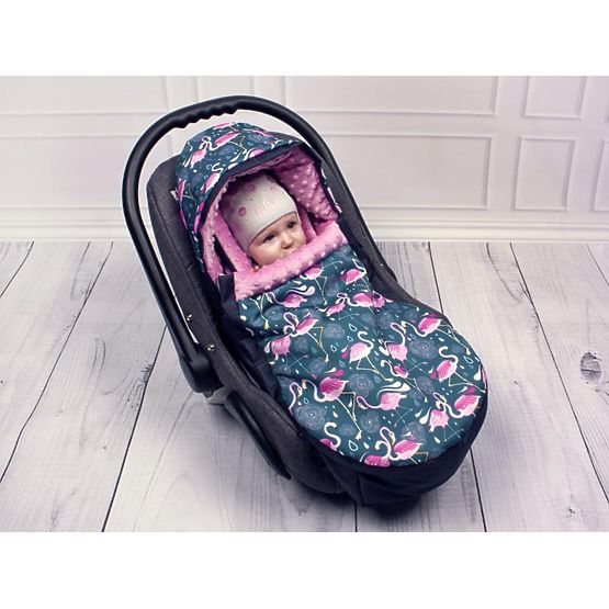 Car seat bag Minky - Flamingos