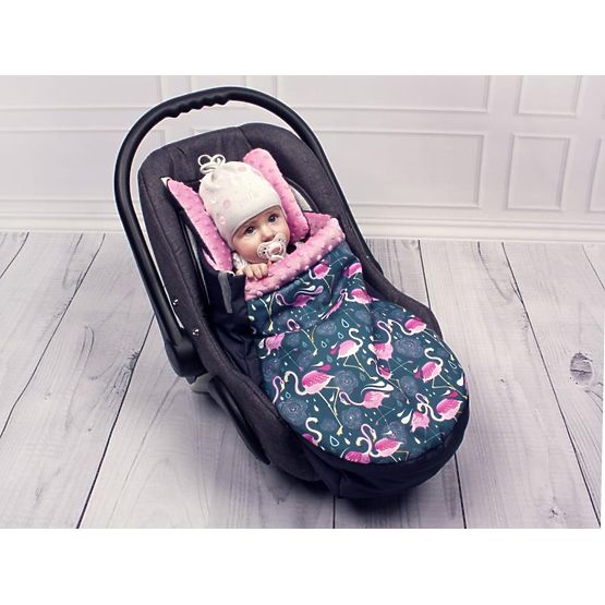 Car seat bag Minky - Flamingos